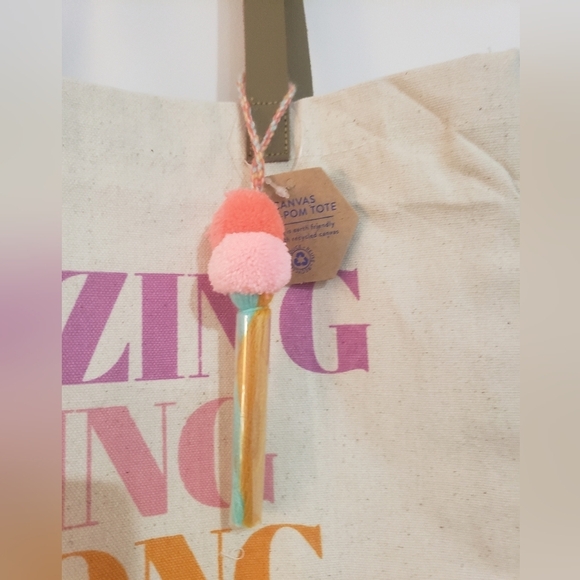 1314- Inspirational Words Canvas Tote Bag – NWT - Picture 2 of 6